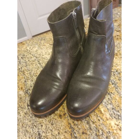 SHABBIES Amsterdam Leather Ankle Boots Size 36 US 5-5.5 - Picture 3 of 12